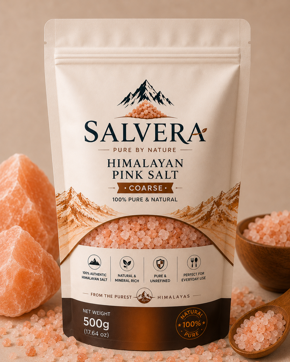 Himalayan Pink Salt Coarse Stand-Up Pouch