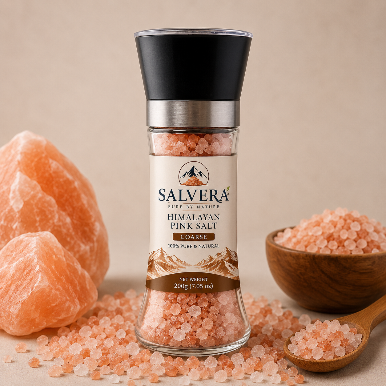 Himalayan Pink Salt Grinder Jar