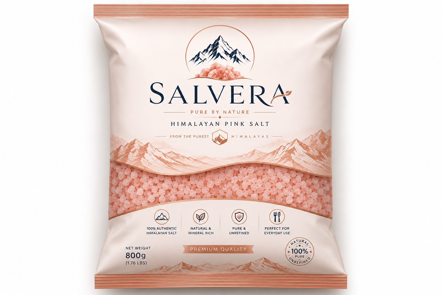 Fine Pink Salt Pillow Pouch