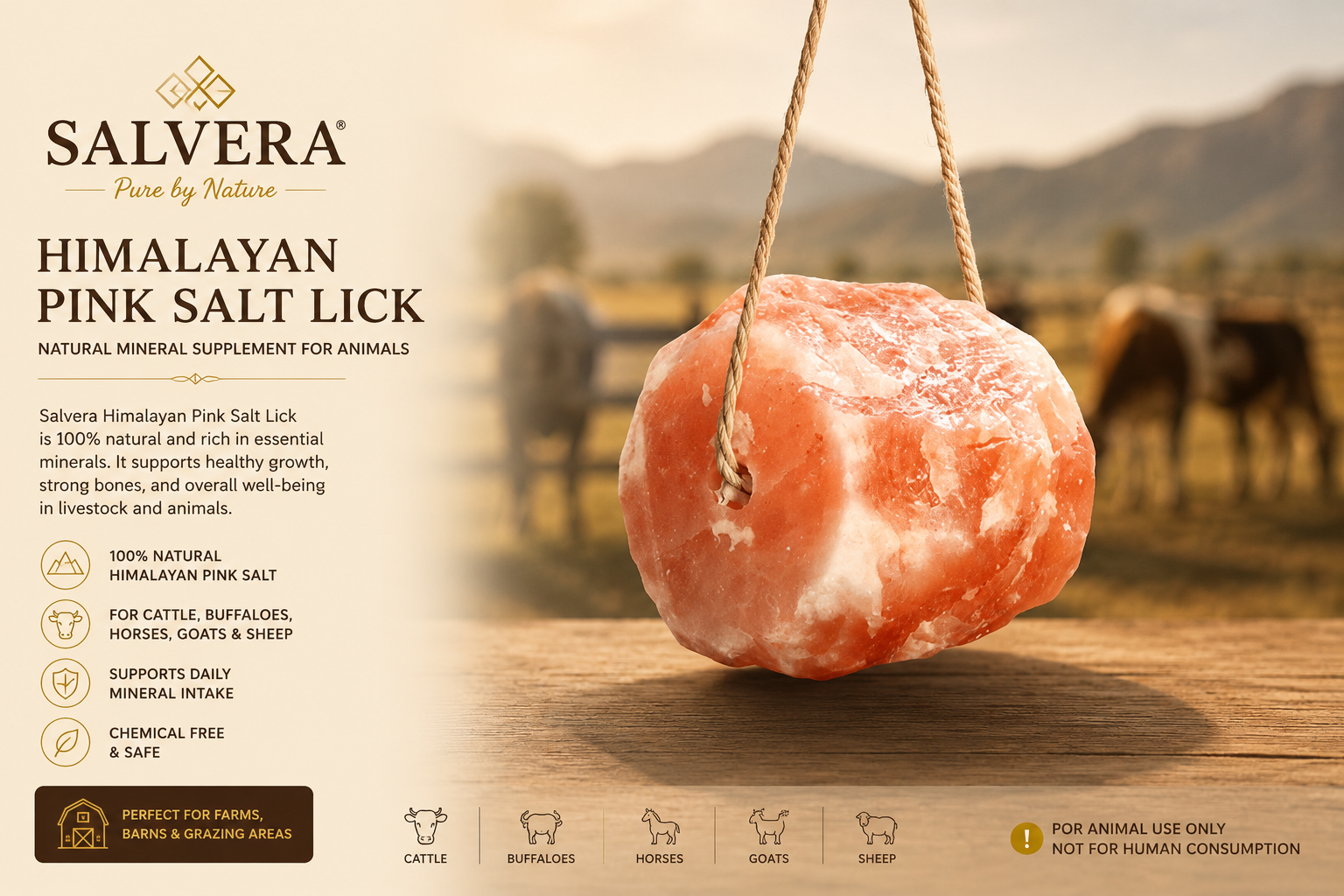 Natural Himalayan Lick Salt